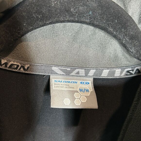 Salomon  Jacket Size M Full Zip Softshell Watch Window Green Color - Picture 4 of 12